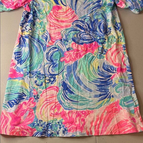 Lilly Pulitzer Colorful Abstract Print Dress M(6-7) - Picture 3 of 5